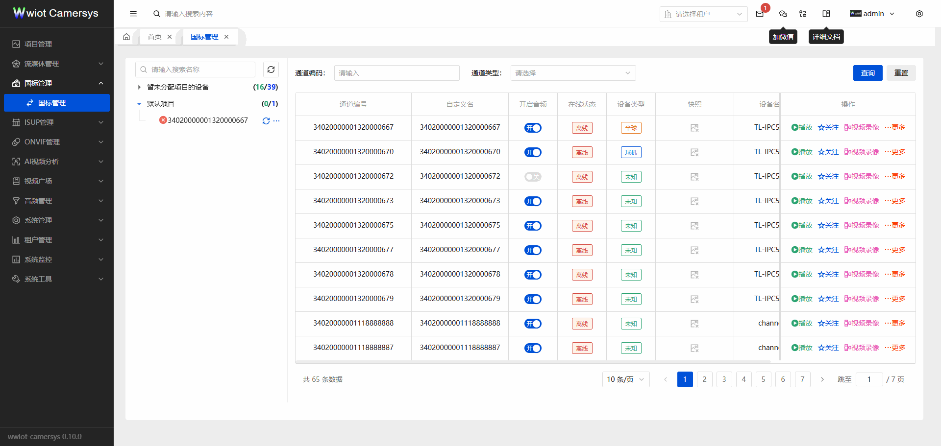 超级管理员租户数据